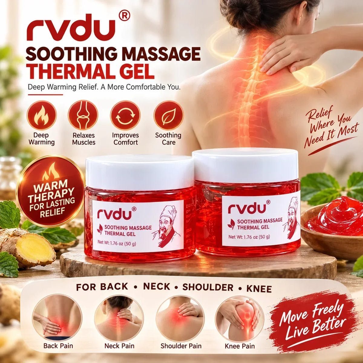 Buy 1 Get 1 Free WoodWarm Joint Pain Relief Gel
