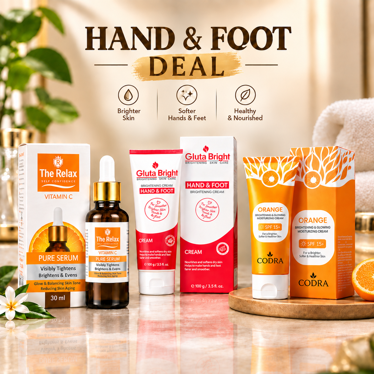 Gluta White Hand & Foot Deal || 3 in 1 Deal